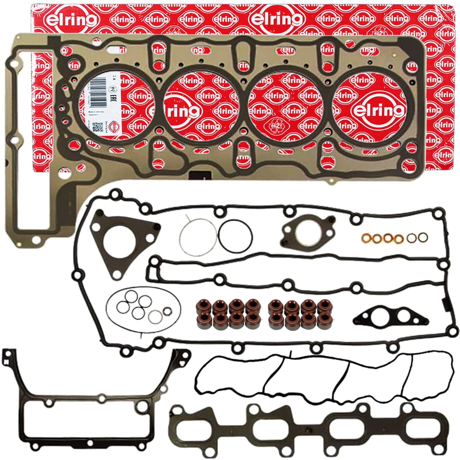 Elring 906.380 Jeu de joints d'étanchéité, culasse de cylindre | Compatible avec: DODGE CALIBER, JEEP COMPASS, PATRIOT, MERCEDES-BENZ C-CLASS, C-CLASS Coupe, C-CLASS T-Model, CLS, E-CLASS