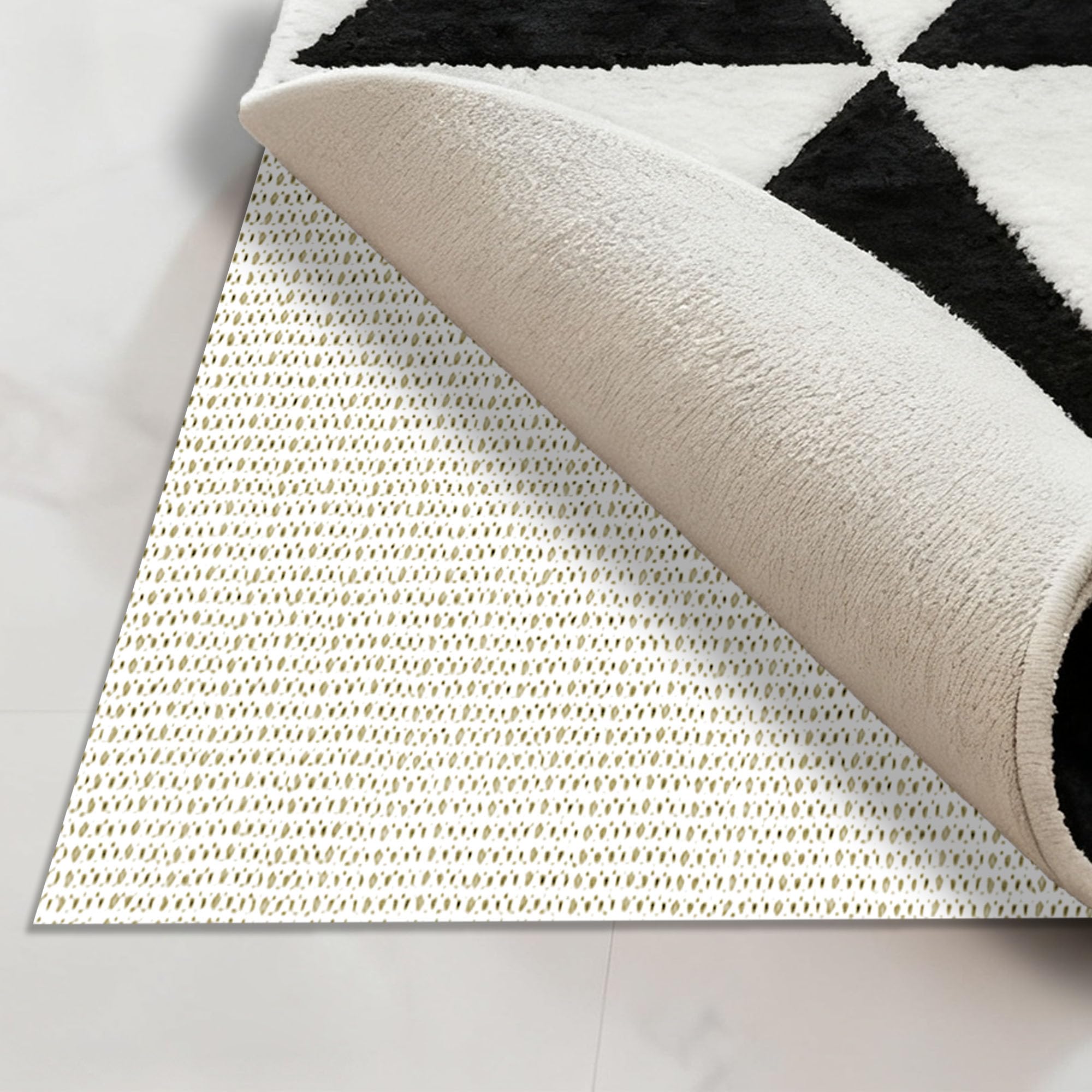 sous Couche Antidérapante 190 x 300 cm Anti Glisse Moquette Tapis Stoppeur Peut Être Coupé pour Sols en Stratifié, Bois et Carrelage, Maison, Bureau, Voiture et Tiroirs, Blanc cassé