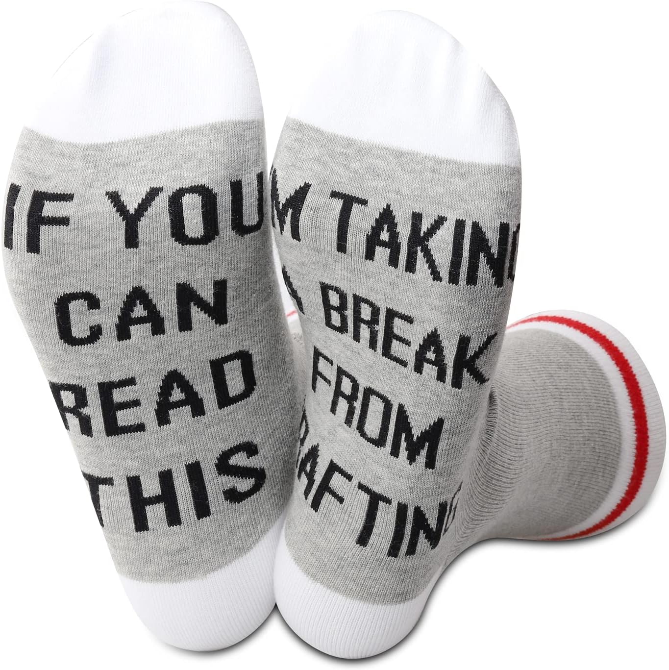 PWHAOO 1 Pair Crafting Gift Craft Lover Crafter Gift If You Can Read This I’m Taking Brake From Crafting Socks (Brake From Crafting Sock) - Image 6