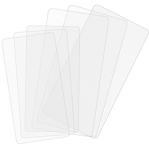 6 Pieces 12 x 5, 10 x 5 Inch Plastic