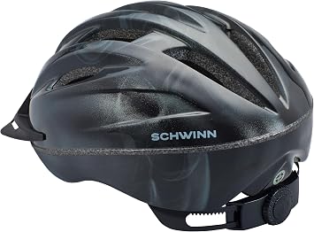 Schwinn Intercept Helmet for Adults and Youth, Size 54-62 cm for Riders Ages 8+, Microshell, Adjustable Dial and Straps, Interior Padding, 10 Air Vents, Removable Visor, Kisd and Adult Bike Helmet