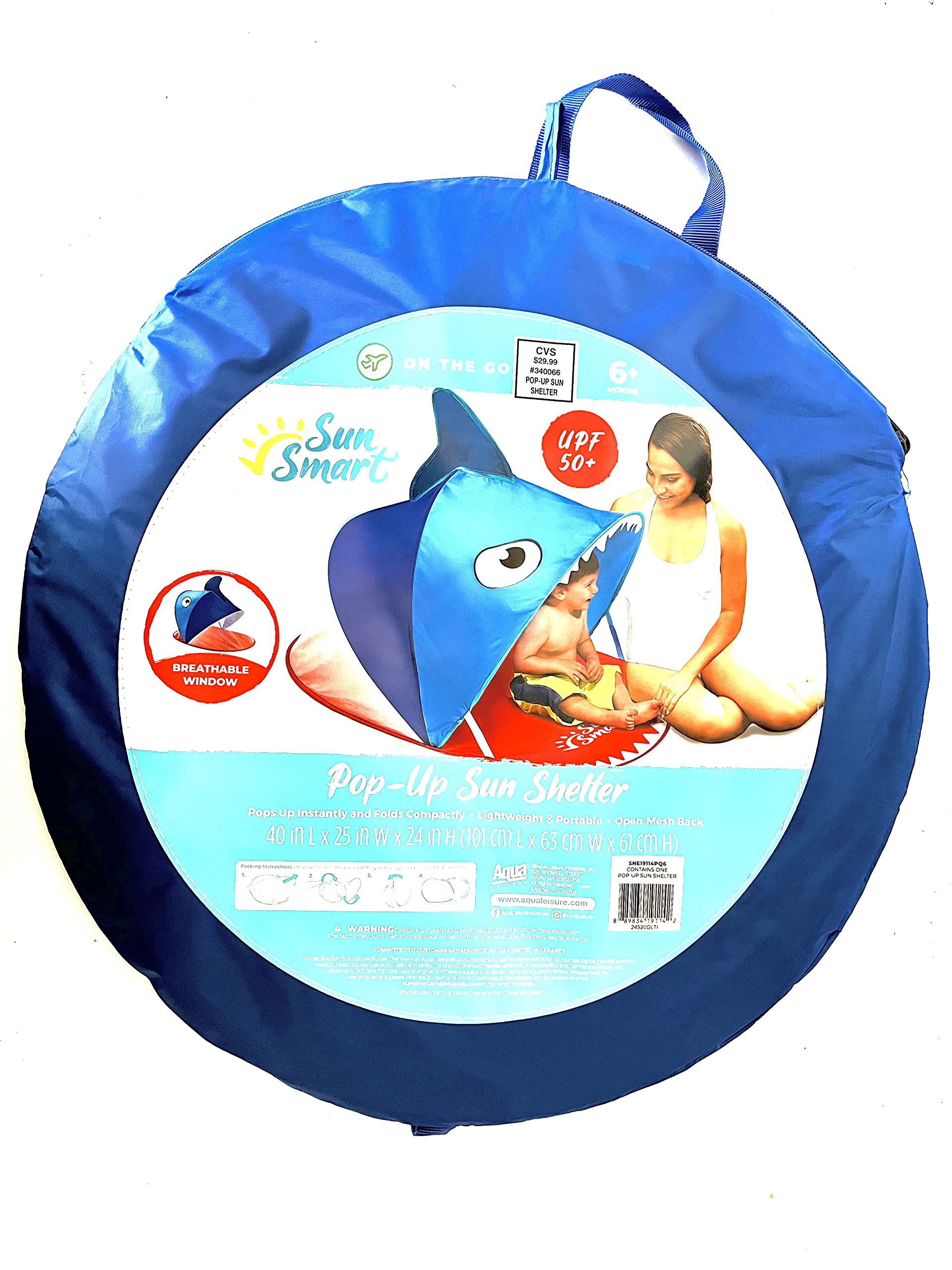 Sun Smart Pop Up Shelter UPF 50+ Shark