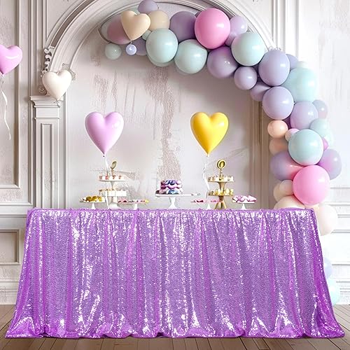 Miniatura 2 de Poise3EHome Mantel rectangular de lentejuelas para exhibición de tartas y postres de fiesta, en eventos