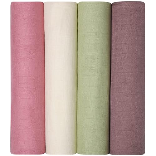 Miniatura 42 de Momcozy Mantas de muselina para bebés, niños y niñas, paquete de 4 mantas transpirables y agradables a la piel, esenciales para bebés, registro