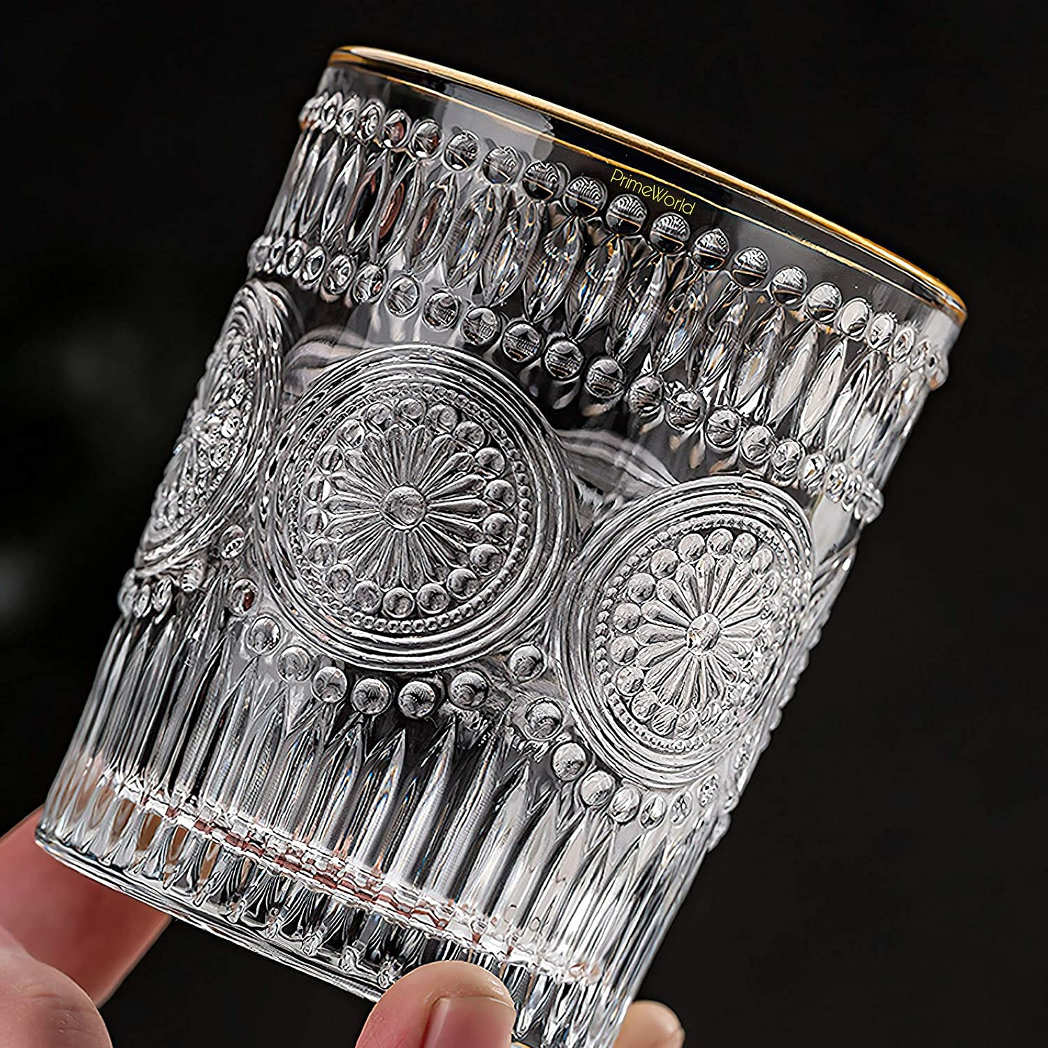 Crystal Whiskey Glasses Set - 6 Premium Tumblers -21