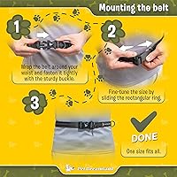 Vista 8 de Exquisita correa manos libres para perros medianos: máxima comodidad y libertad para correr, caminar, senderismo. Cinturón de correa para perro