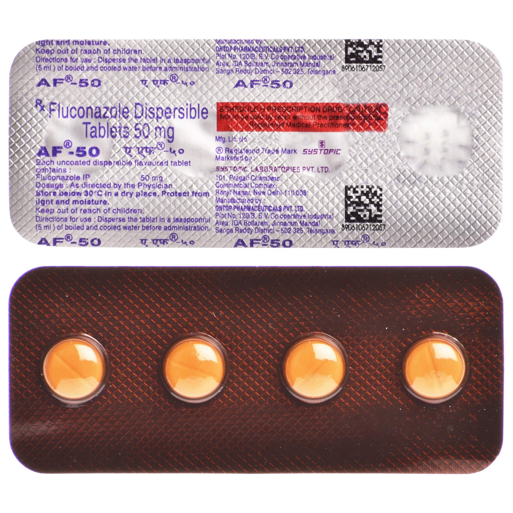 AF 50 - Strip of 4 Tablets