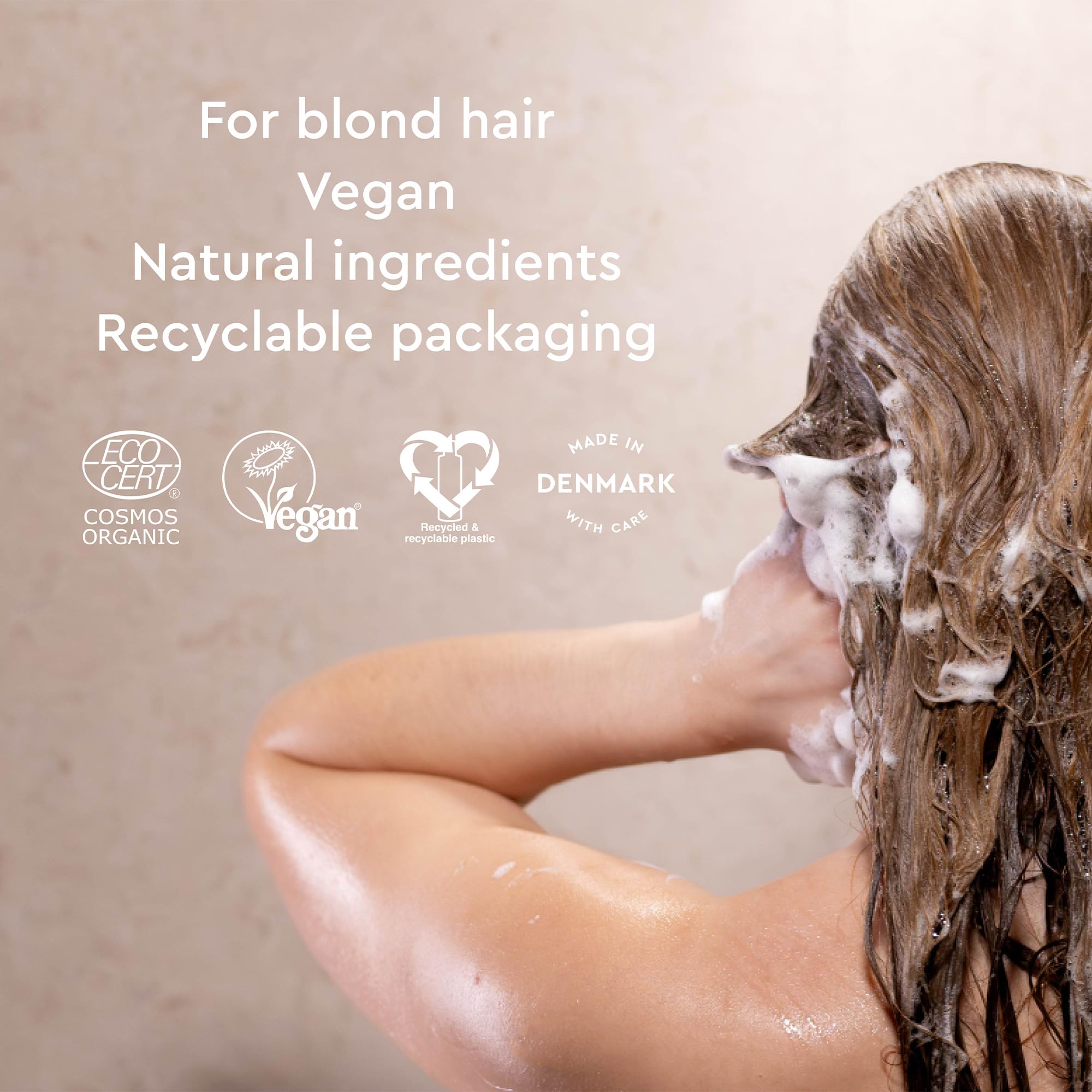 Urtekram Shampoo - Camomile - Blond Hair - 250 Ml, Vegan, Organic, Natural Origin, 250 ml (Pack of 1) - Image 3