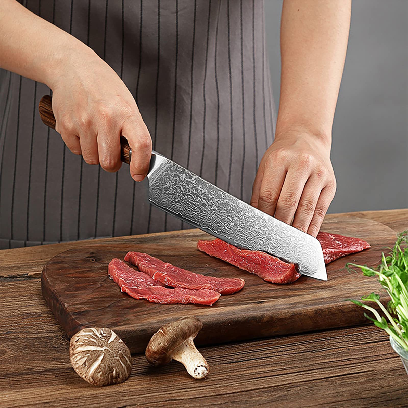 Amazon | 三徳包丁 牛刀包丁 Nanfang Brothers VG10+ダマスカス 67層