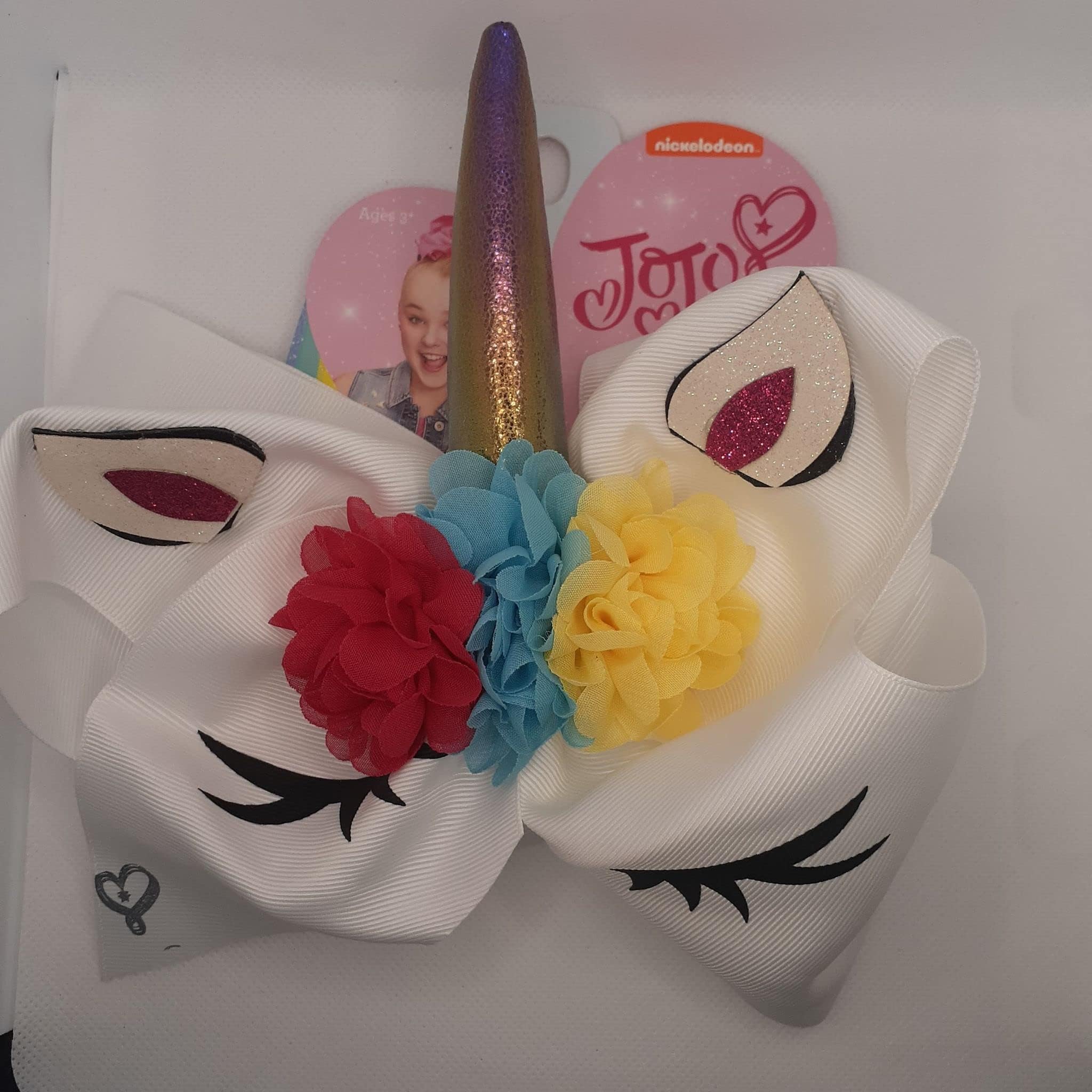 JoJo Siwa Rainbow Unicorn Horn Hair Bow (Justice Exclusive)