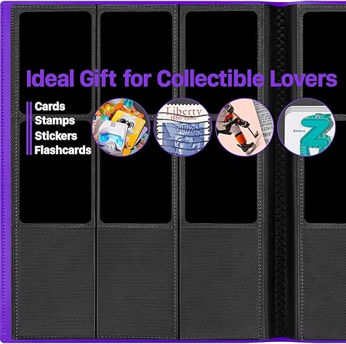 Miniatura 10 de Carpeta de tarjetas coleccionables de 9 páginas de bolsillo, carpeta de tarjetas de hockey deportivo, carpeta de tarjetas de béisbol de carga