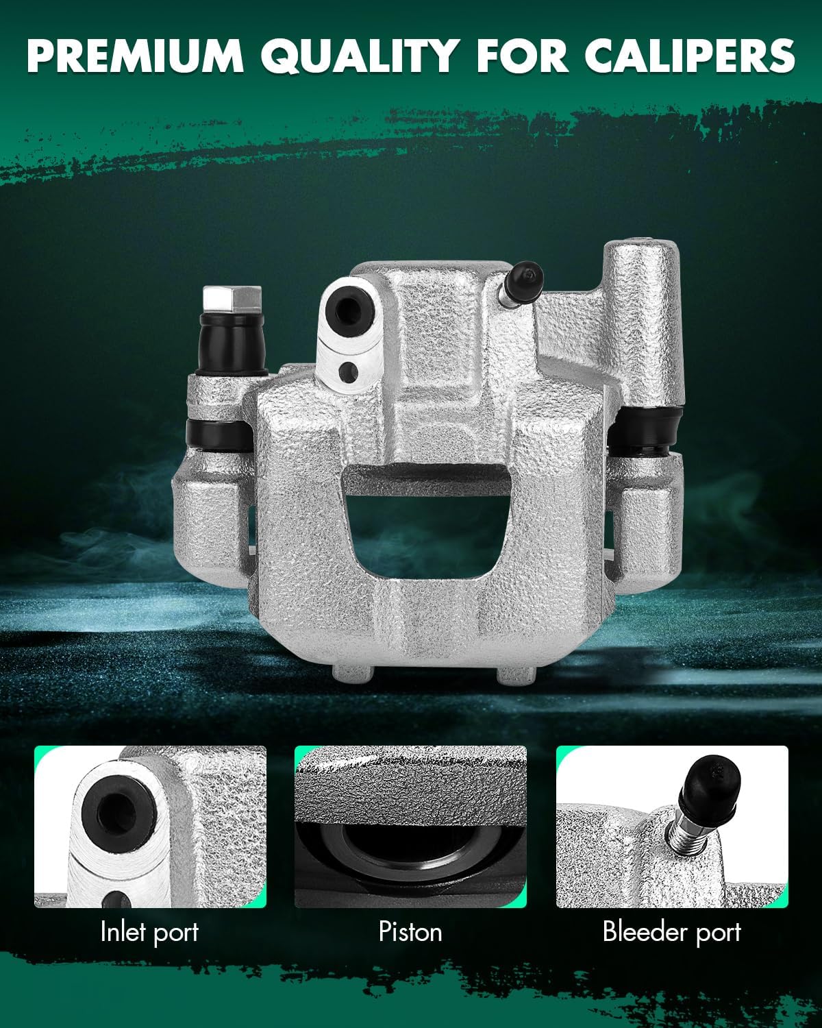 SCITOO Rear Left Brake Caliper With Bracket 19B2950 Compatible For Scion tC 2005-2010