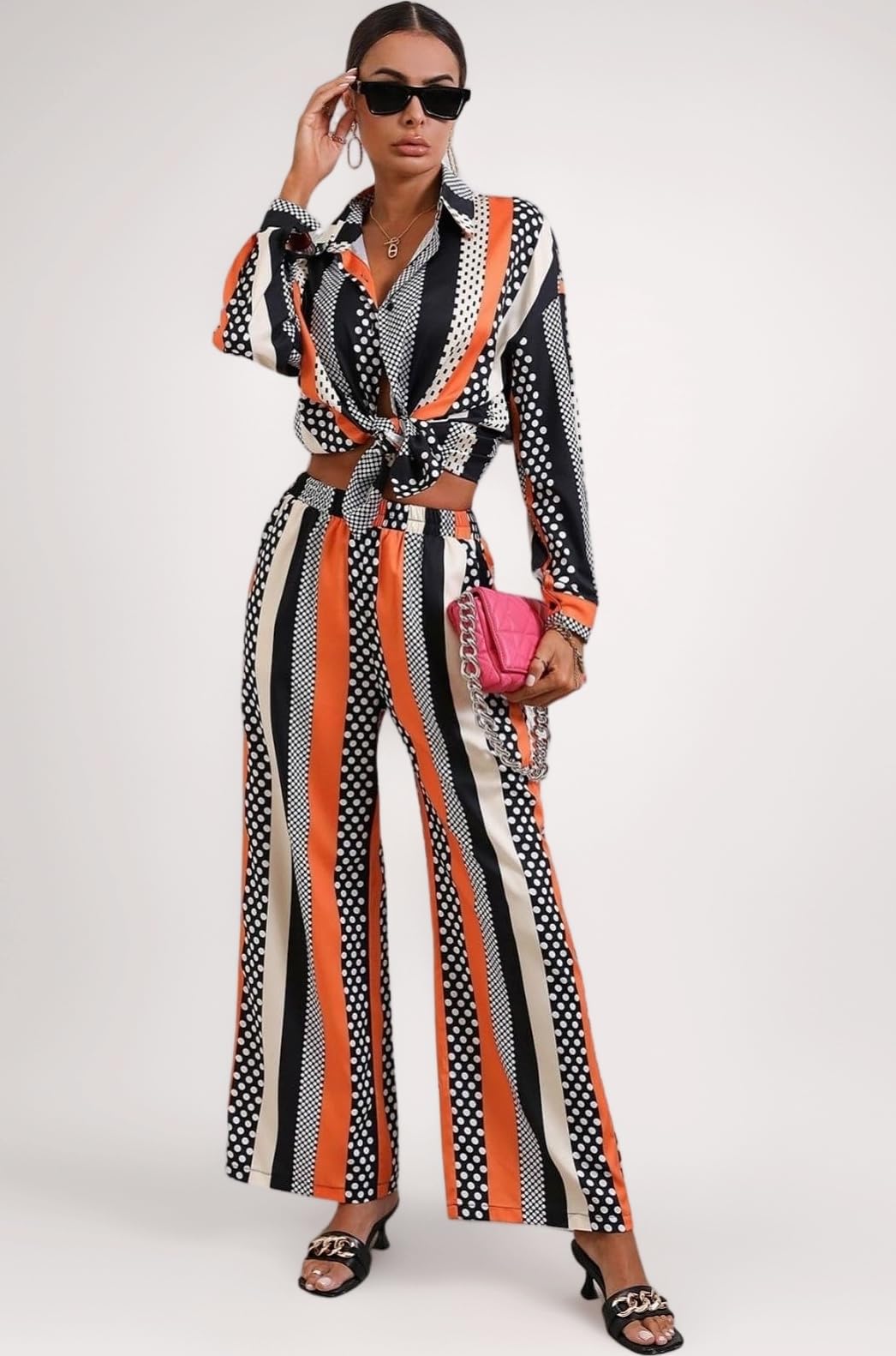 Leriya Fashion Ethnic Co Ord Set || Frenchy Striped & Geo Print Co-Ord Set for Women | Casual Wear for Women | Kurti Pant Set || Kurti Pant Set for Women