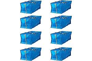 Ikea Frakta Storage Bags with Zippers: A Spacious and Practical Solution