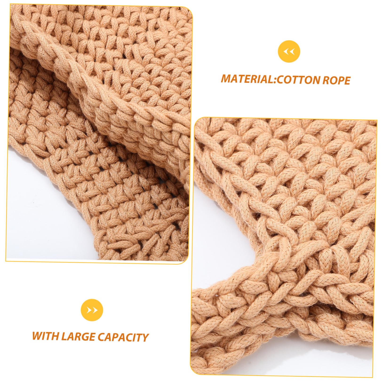 BESPORTBLE Borsa Tote Donna in Corda di Cotone Borsa da Spiaggia Grande Capacità Design Intrecciato Spalla