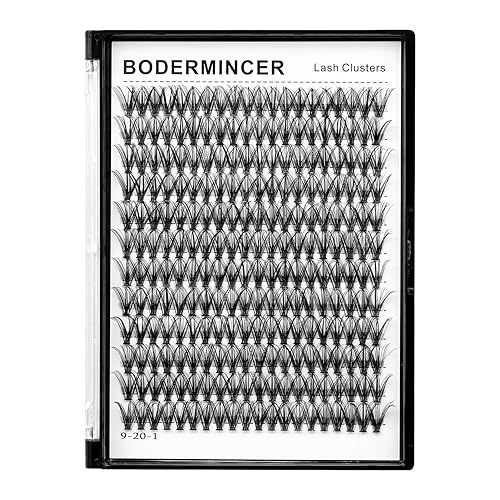 Miniatura 1 de Bodermincer 1 caja de gran capacidad, 240 paquetes de extensiones de pestañas de 8-10-12-0.551-0.630 in mixtas 20D30D40D60D80D100D, pestañas