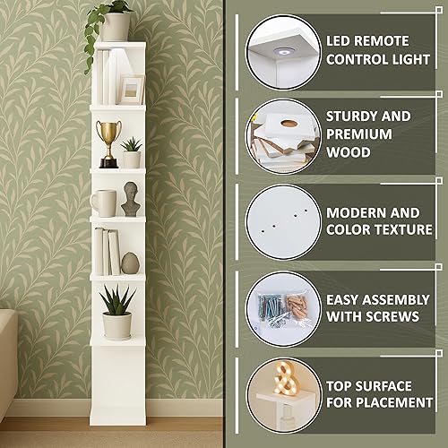 Miniatura 3 de Home Stuff Estante de pared, 11 34 x 74 34, utiliza dispositivos de fijación adecuados para las paredes de tu hogar, estantes verticales de pared de