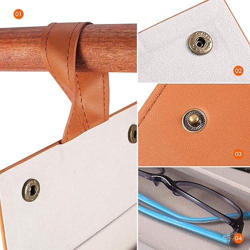 Miniatura 3 de Organizadores de lentes de sol de viaje, estuche de viaje para lentes de sol para múltiples pares (4 ranuras, 5 o 6 ranuras)