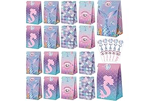 Delightful Mermaid Party Favor Bags: An Enchanting Addition to Your Under the Sea Celebrations