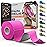 Kinesiology Tape-Incredible Support for Athletic Sports and Recovery + Free Taping Guide - Pre-Cut 2 inch 16.4 feet (Wild Pink + Free Taping Guide, 1 Pack)