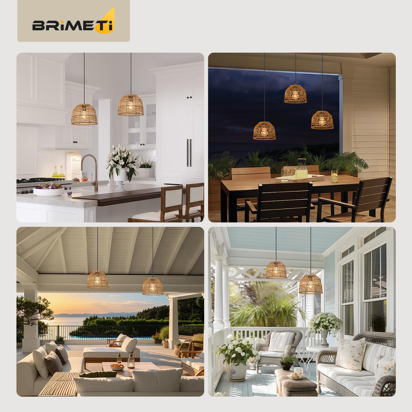 Solarlampen für Außen Garten Solar Hängelampe Outdoor Rattan Hängeleuchte Hängend mit Fernbedienung Dimmbare IP65 Wasserdichte Solarlampen Pendelleuchte,für Balkon Pavillon(mit 5M Kabel)