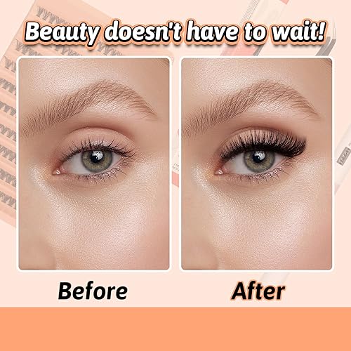 Miniatura 5 de Kit de extensión de pestañas, kit de 200 extensiones de pestañas rizadas D, kit de pestañas individuales con unión de pestañas de sujeción fuerte y