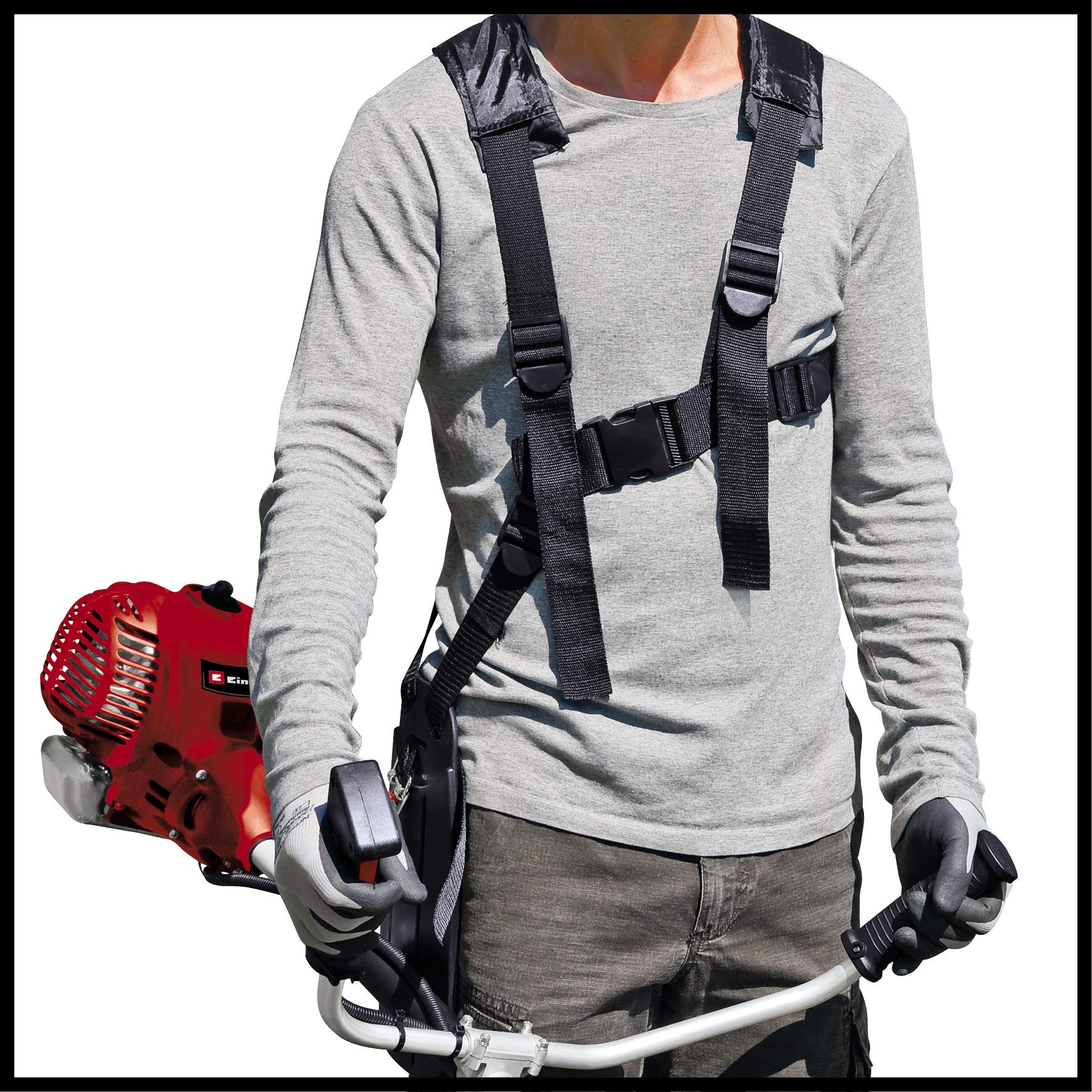 Einhell GC-BC 30/1 I AS (Potencia 1 kW, Motor de 2 Tiempos de Baja vibración, Encendido Digital, Manillar de Aluminio con Controles, con Cuchilla de 3 Dientes y Bobina de Doble Alambre)