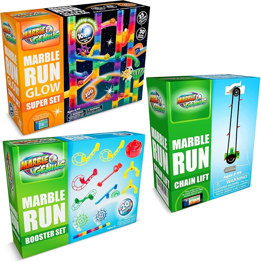 Amazon.com: Marble Genius Bundle: Marble Maze Glow in The Dark