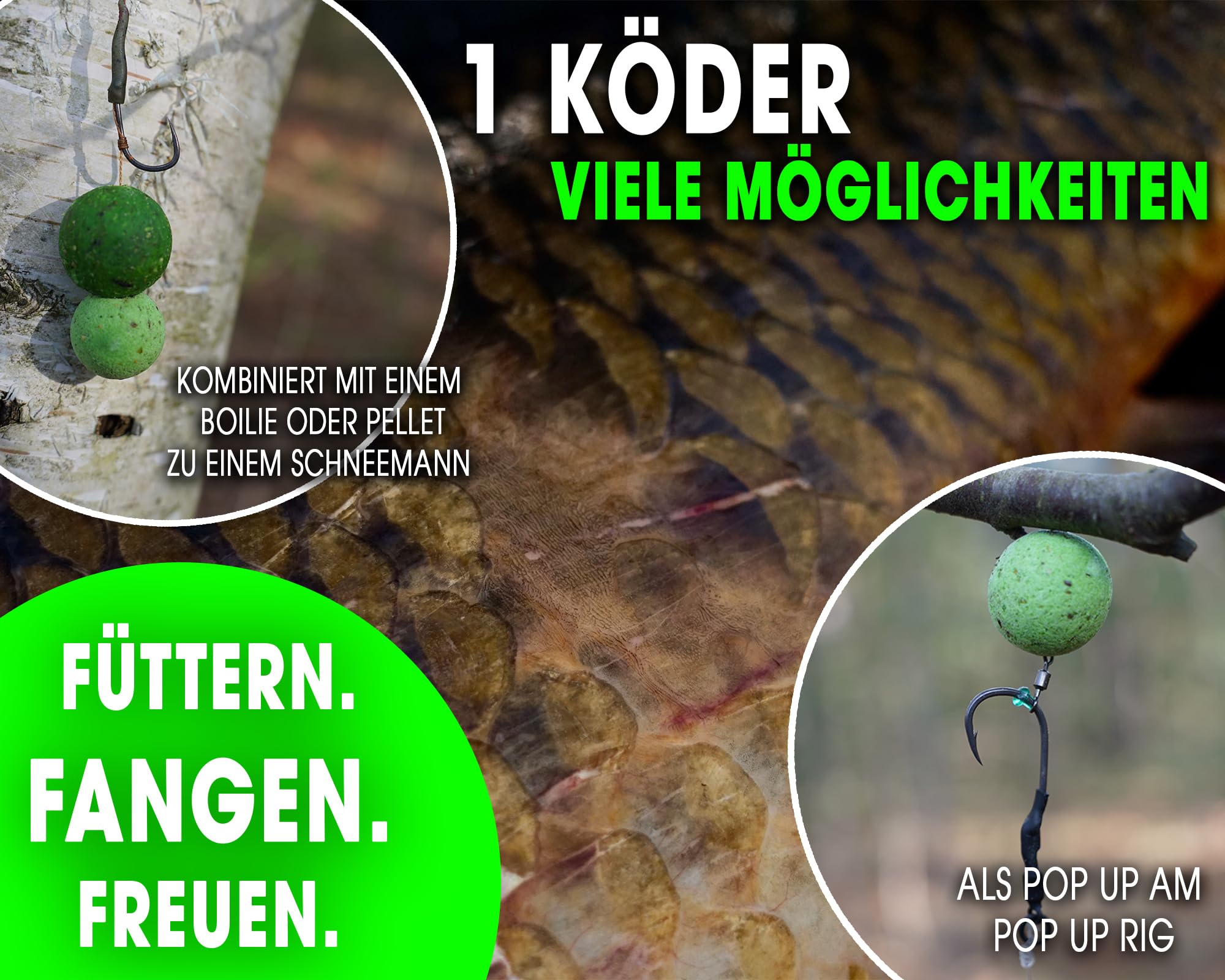 Angel-Berger Magic Baits Bait Bundle Pop Ups All in One Köderset Pop Up Boilies Sparpack Carp Hookbaits Floating Boilies