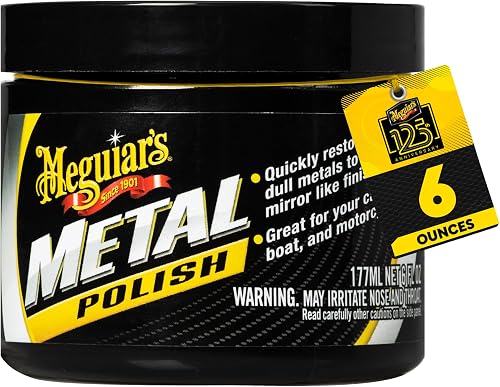 Meguiar's Uncoated Metal Polish for Car/Boat/Motorcycle 6 oz
