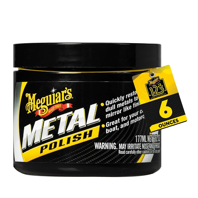 Meguiar's G211606 Polidor para Cromo e Metal, 177 mL