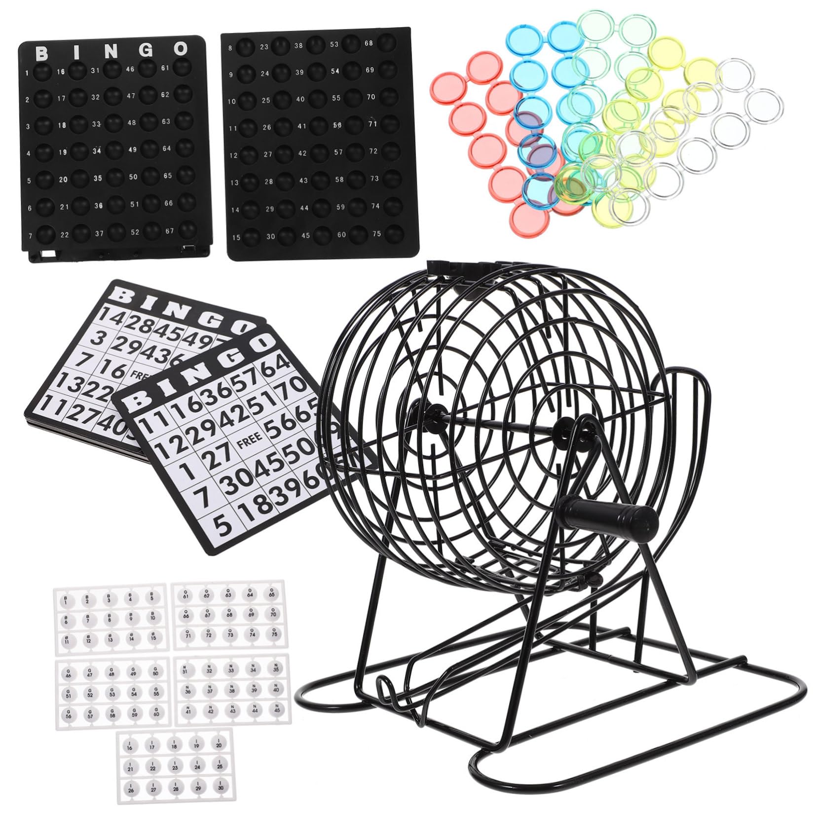 Alasum Máquina de Bingo Interactiva de Hierro Negro para Fiestas Temáticas y Bares, Juego de Mesa Duro Diversión Interactiva y Diseño Resistente