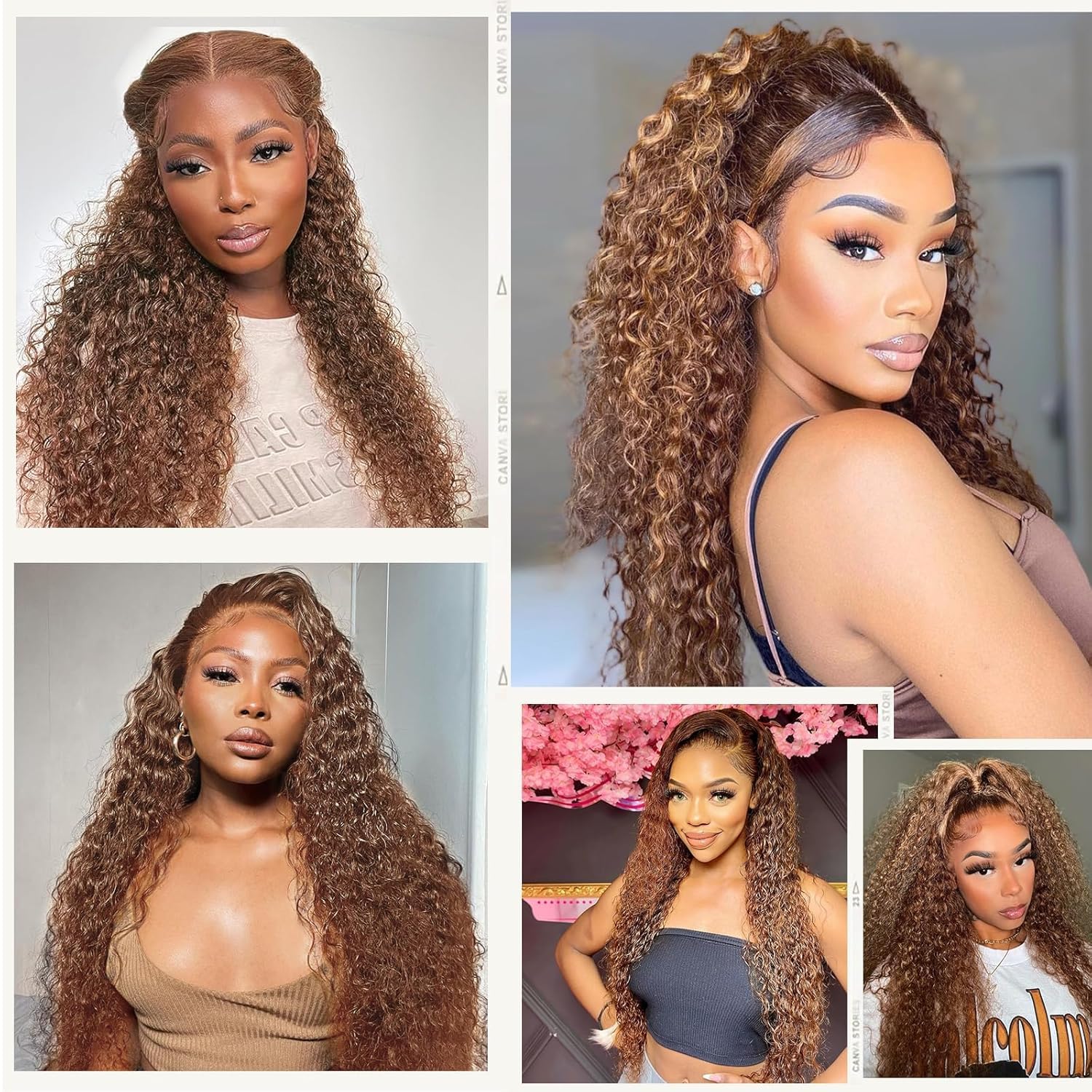 Beluck Chocolate Brown Glueless 13x6 HD Pre Cut Lace Front Wigs Human Hair - Image 4