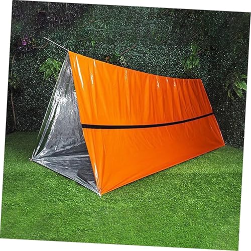 Miniatura 3 de Cabilock Tienda de tubo de emergencia al aire libre Refugio de supervivencia ligero Material PE compacto portátil para acampar Senderismo Ciclismo