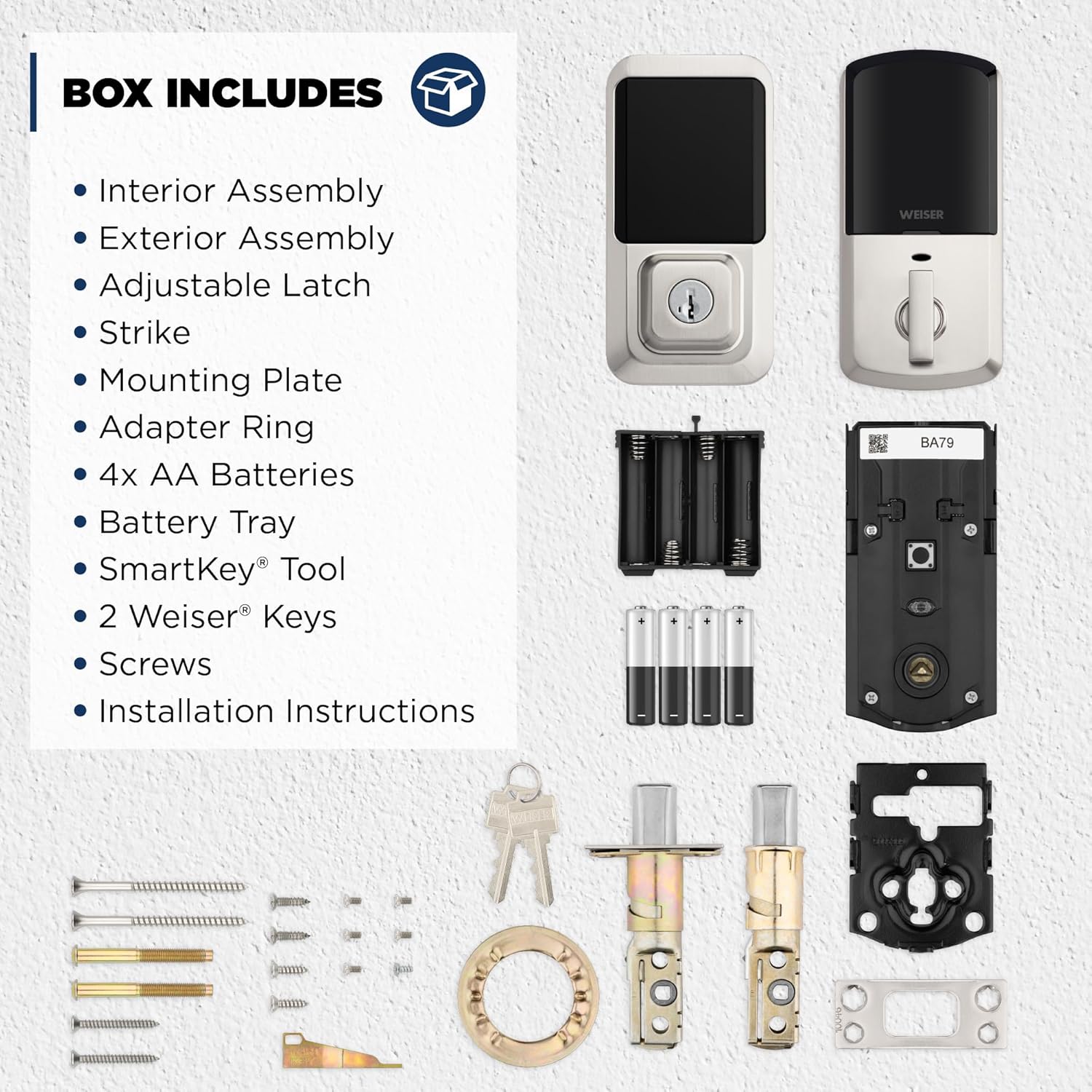 Weiser Halo Smart Lock автоматтык кулпу өзгөчөлүгү менен үйдөн чыгып жаткан үй-бүлө