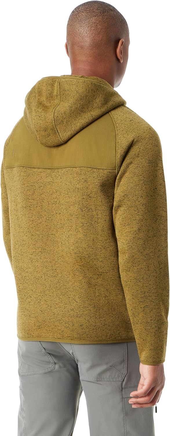 BASS OUTDOOR mens Front 1/4 Snap Hoodie Pullover Sweater With Kangaroo Pocket Standard - Image 2