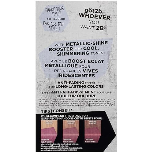 Miniatura 4 de Got2b Metallics - Tinte permanente para el cabello, rojo profundo