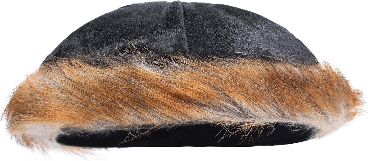 Dress Up America Mini Shtreimel - Jewish Fur hat - Great for Halloween, Purim and Year-Round - Traditional Jewish Headgear for Kids - Brown - Image 3