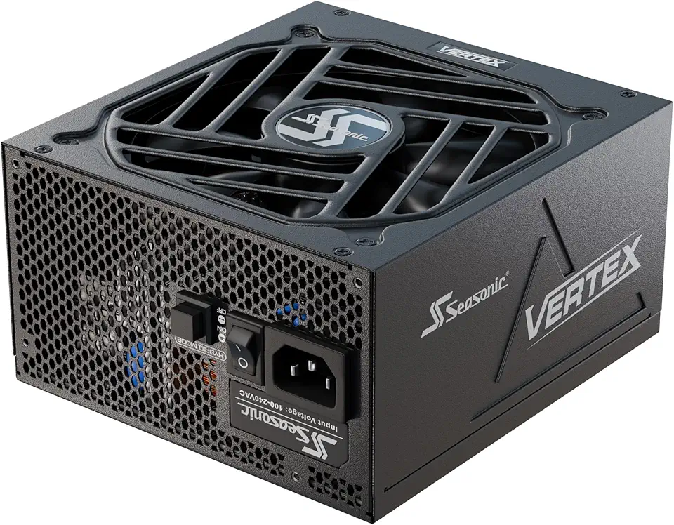 Seasonic Vertex GX-1000, 1000W 80+ Gold, ATX 3.0 / PCIe 5.0 Compliant, Full Modular, Fan Control in Fanless, Silent, and Cooling Mode, 10 Years Warranty