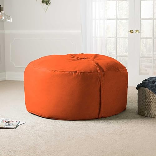Miniatura 6 de Jaxx Sillón Saxx Big Bean Bag de 5 pies para adultos, mandarín