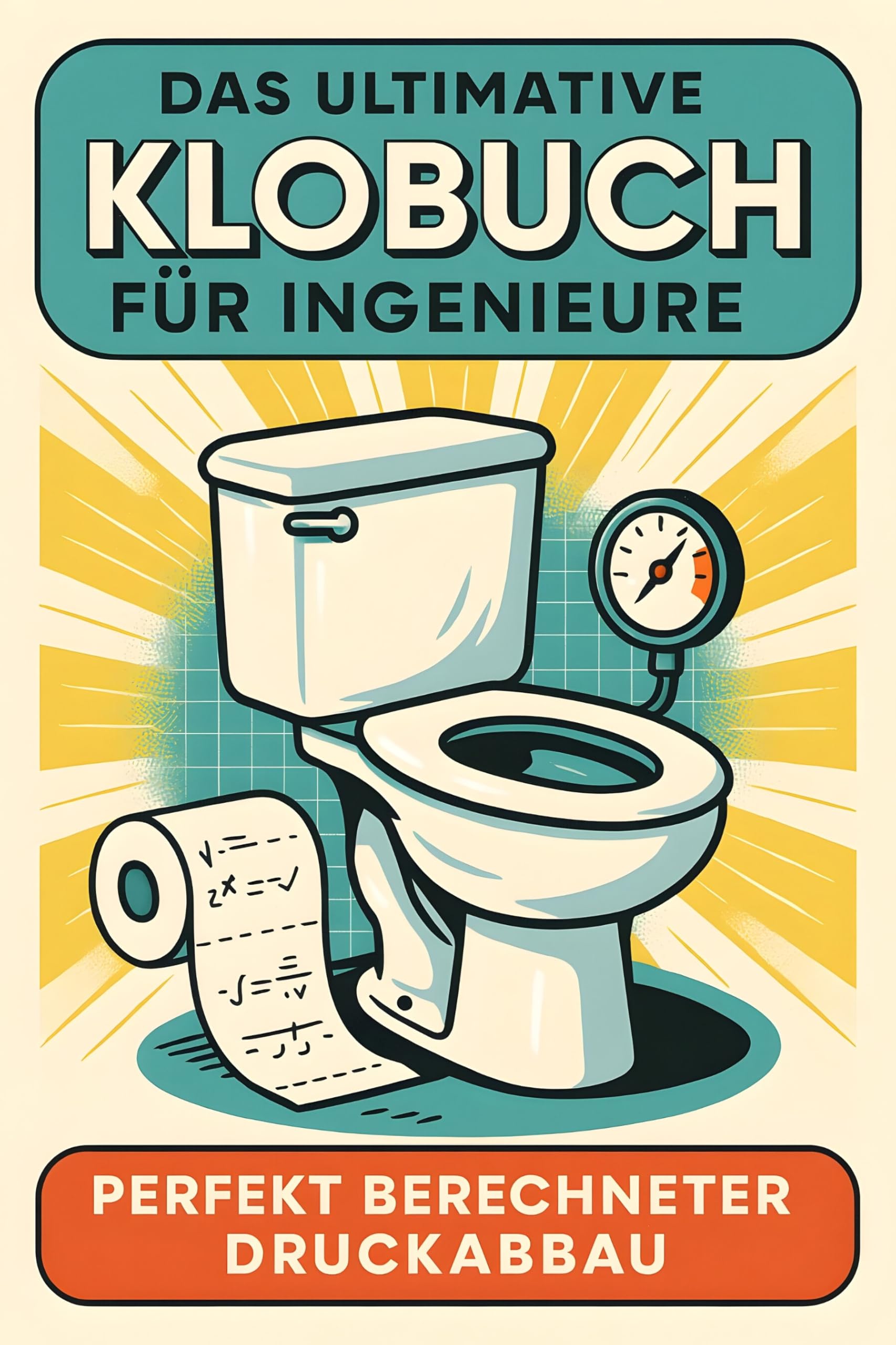 Das ultimative Klobuch für Ingenieure: Perfekt berechneter Druckabbau. Lustiges Geschenk mit Lifehacks, Fun Facts und Geschichten