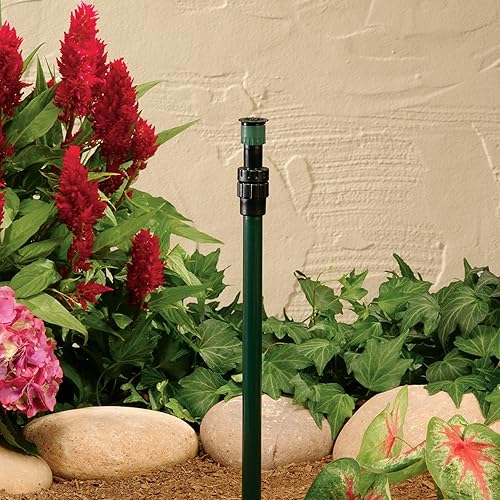 Miniatura 5 de Orbit WaterMaster Underground 37330 - Elevador ajustable de aluminio con boquilla ajustable, de 16 a 30 pulgadas, color verde