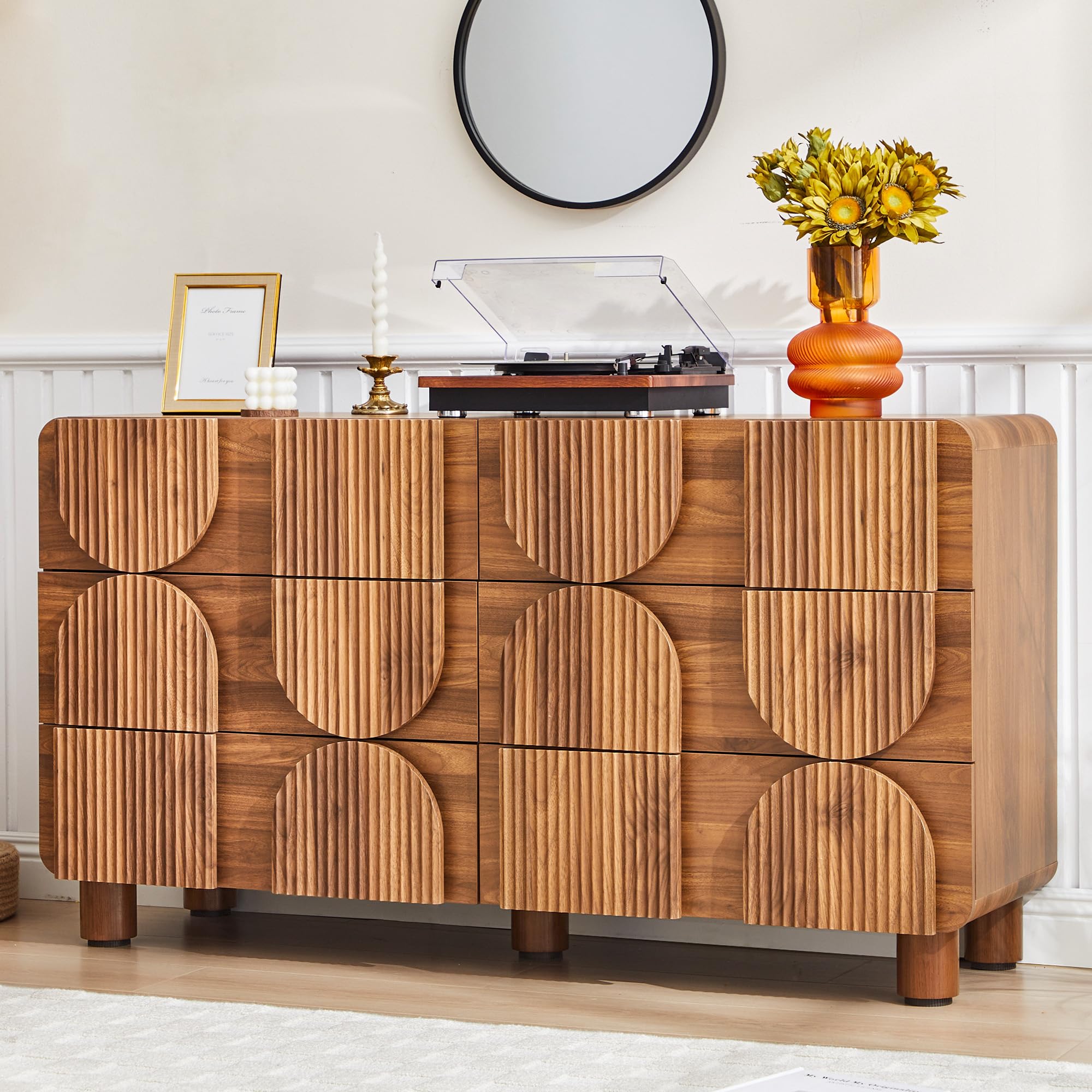 mid century brown dresser Janmer Home 54