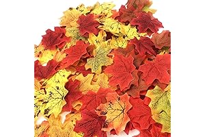 Realistic Autumn Blaze Embellishments: 200 Artificial Maple Leaves for Vibrant Fall Decor