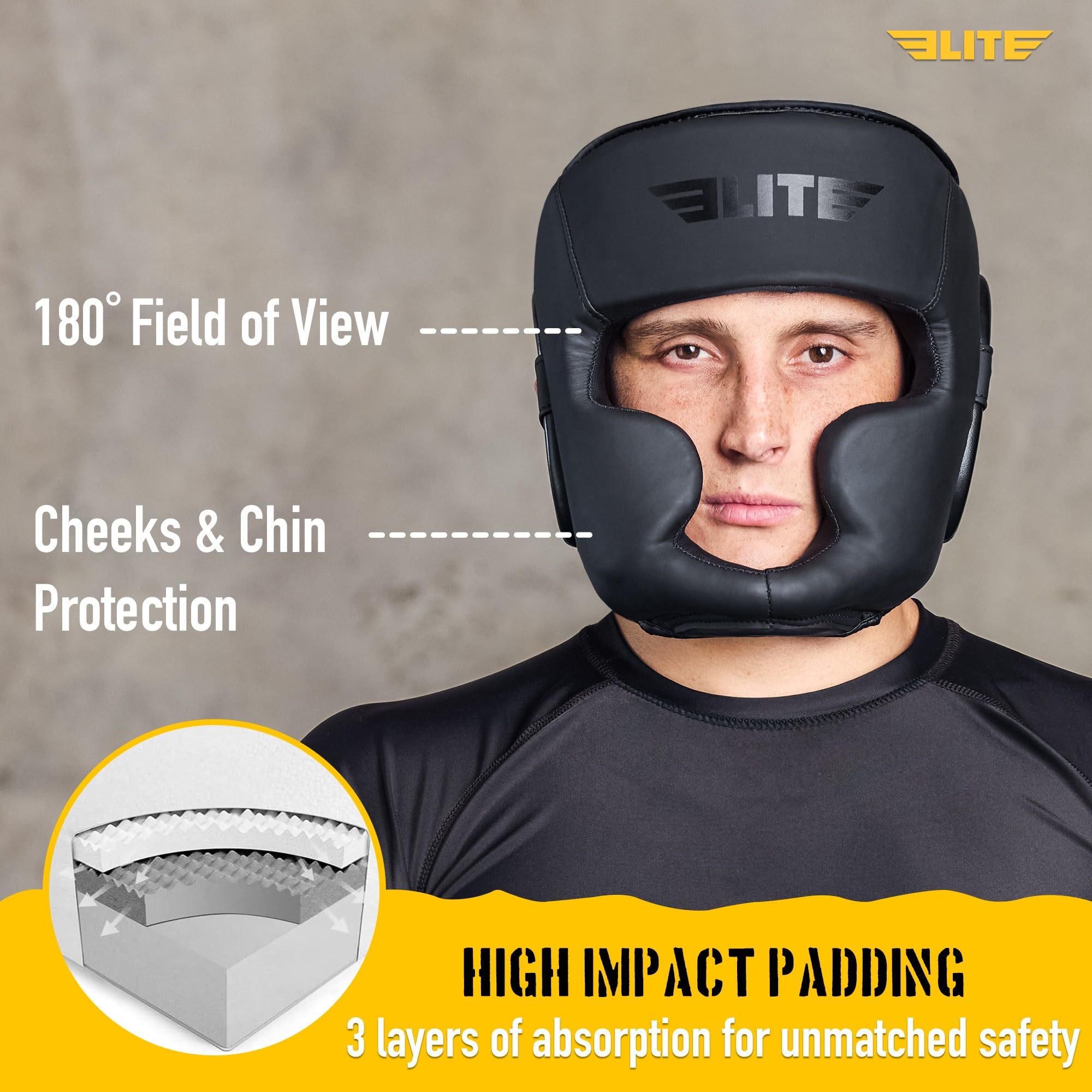 Amazon | Elite Sports ボクシングヘッドギアメンズ、ボクシングヘッド