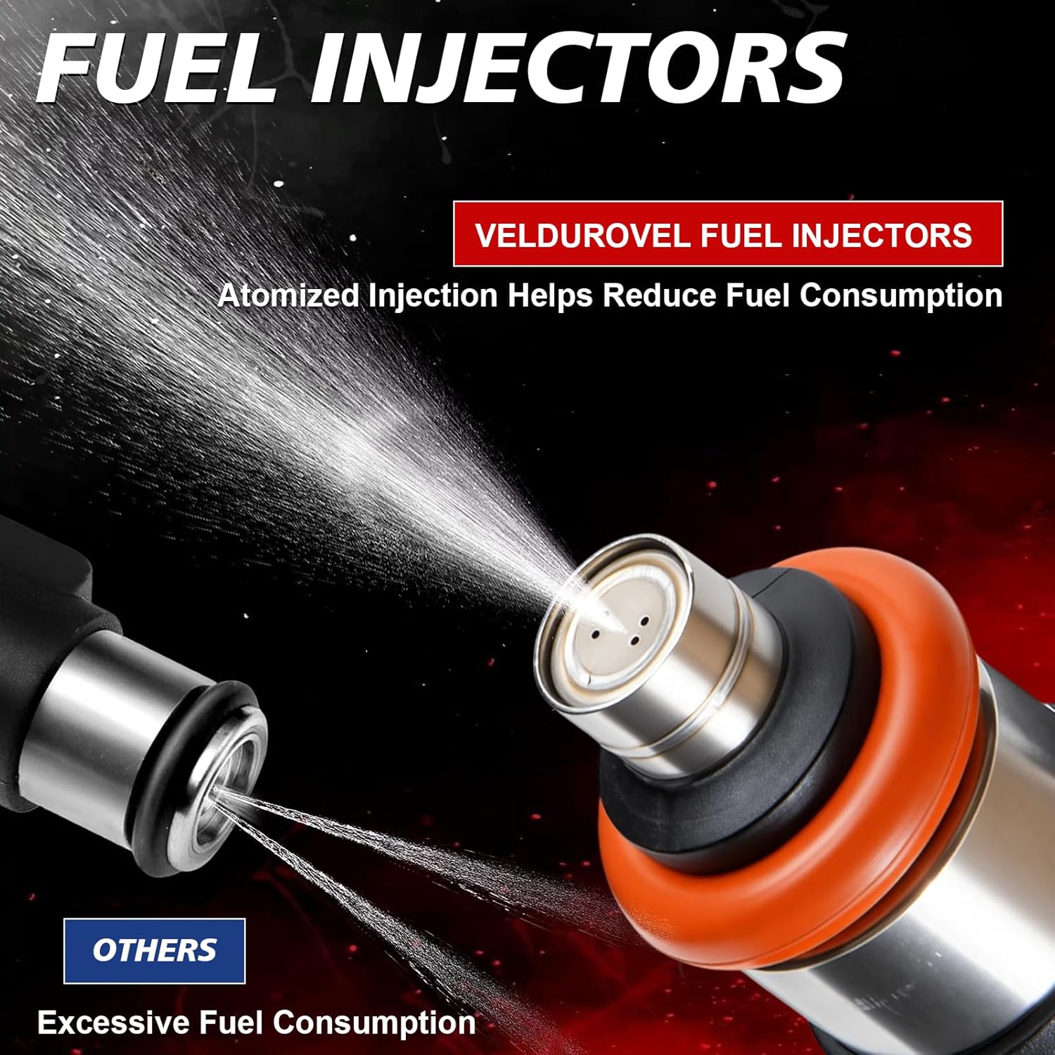 0280158233 3.6L V6 Fuel Injectors Fits for:2012-2017 Jeep Wrangler 2011-2015 Grand Cherokee for:2011-2019 Dodge Grand Caravan Journey Charger for:Ram Promaster 1500 2500 3500 6PCS FJ1147