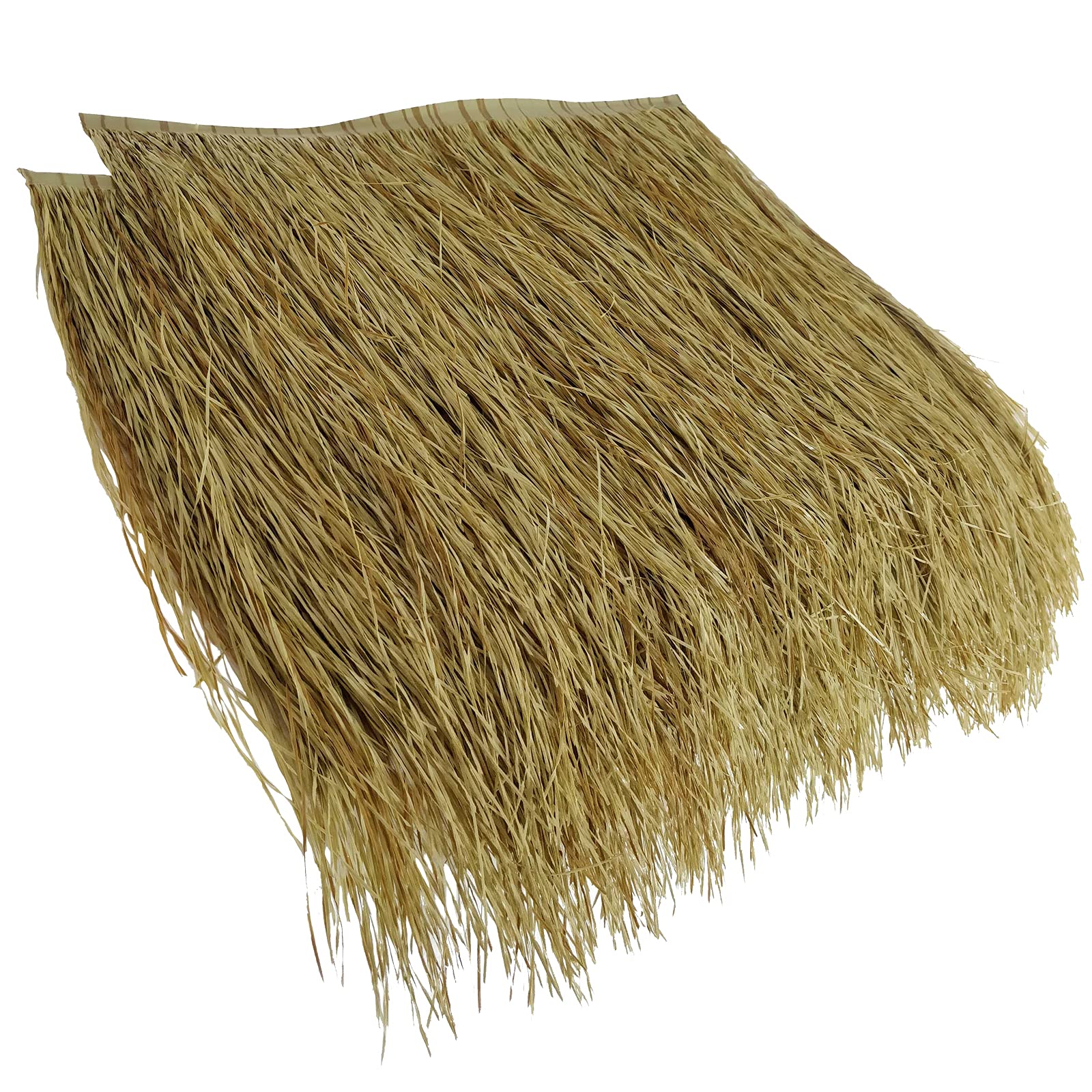 Pajita Falsa Decorativa Bar Decoración Artificial Techo De Paja Fusión En Caliente Más Duraderas,Usarse como Gazebo Jardín Sombrilla Tiki Bar Di Paglia(Size:10pcs,Color:Amarillo ignífugo)
