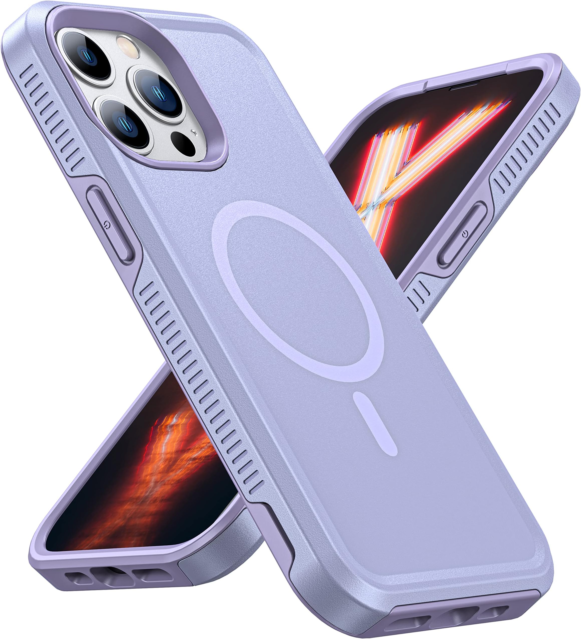 Risubo Magnetic Case for iPhone 13 Pro Max, [Military Grade Protection & Compatible with MagSafe] [Dropproof] Heavy-Duty Tough Rugged Shockproof Protective Phone Case (6.7 inch)