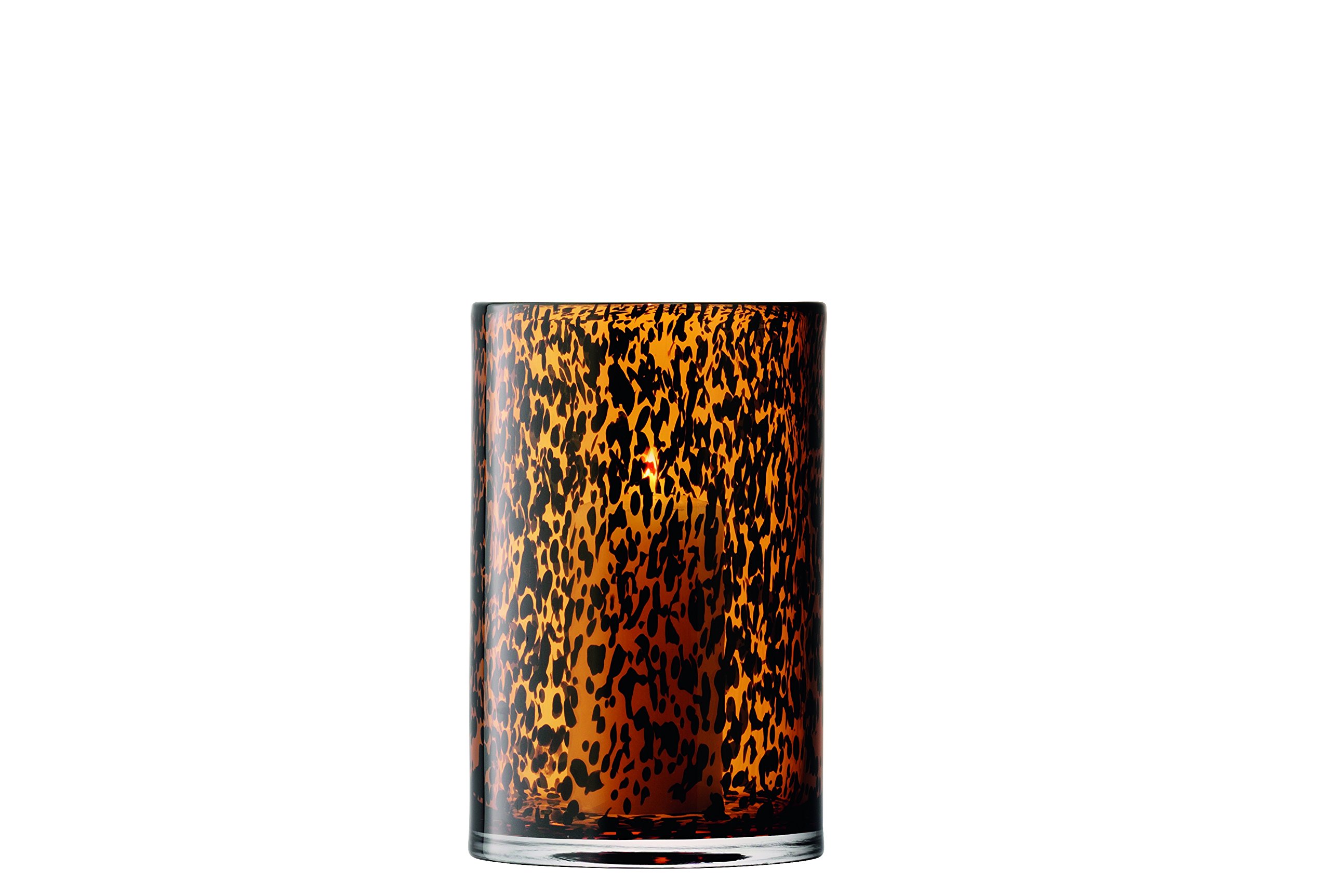 LSA International Tortoise Shell Lantern/Vase, Glass, Clear, 25 cm