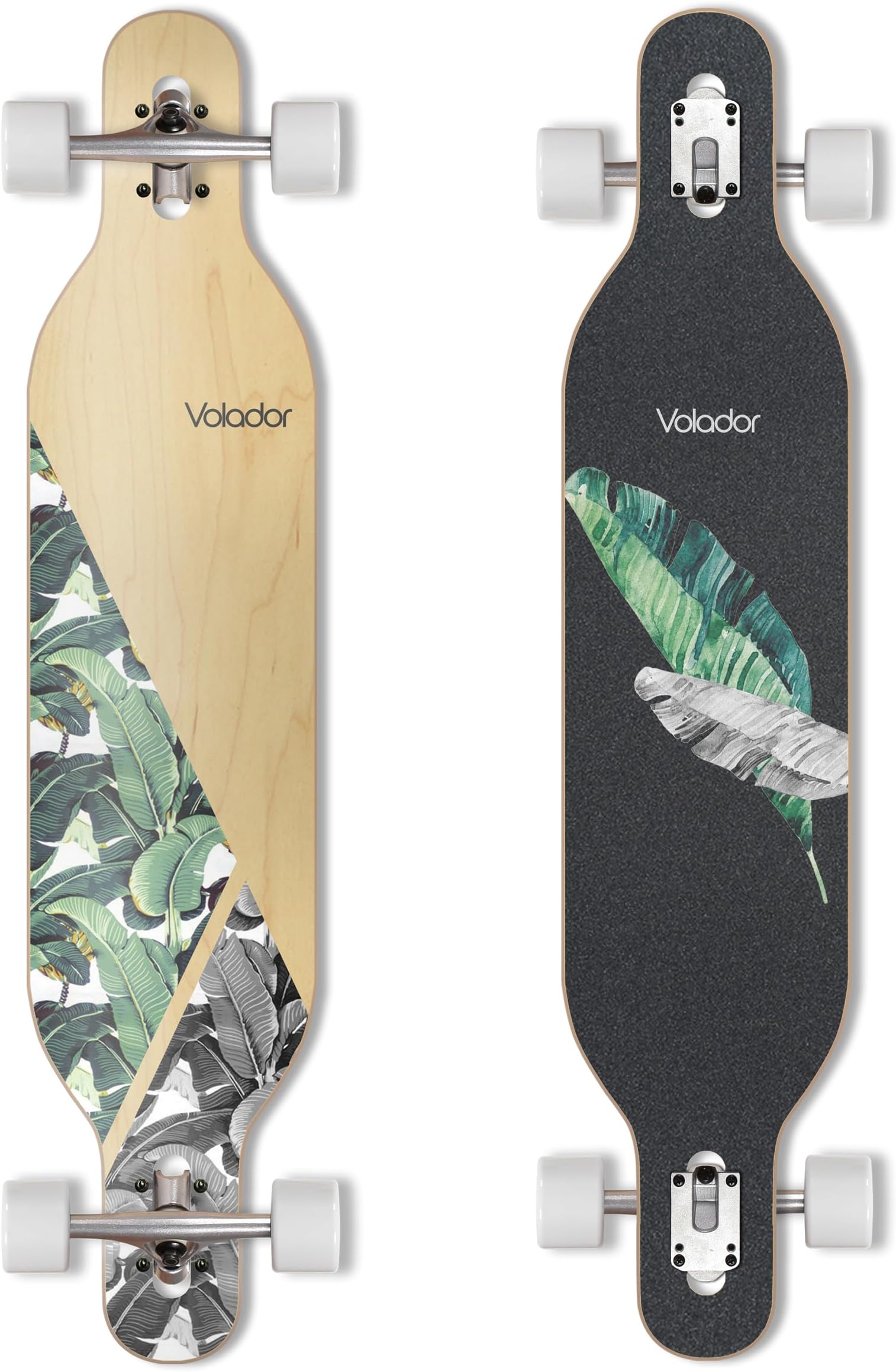 VOLADOR Urban Freeride Pro Longboard| Adaptive Cruiser 42inch| North America Maple| Camber Concave Drop Through Longboard Complete| Setup for Urban Commuting